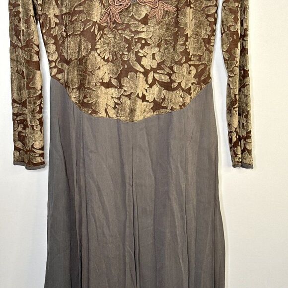 Vintage Gothic Romantic Boho Embroidered Witchy Rayon Newport News 8 - Picture 3 of 15